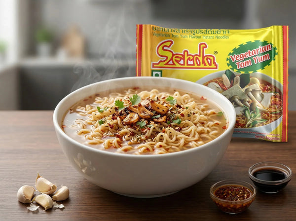 Burnt Garlic Soupy Noodles Recipe