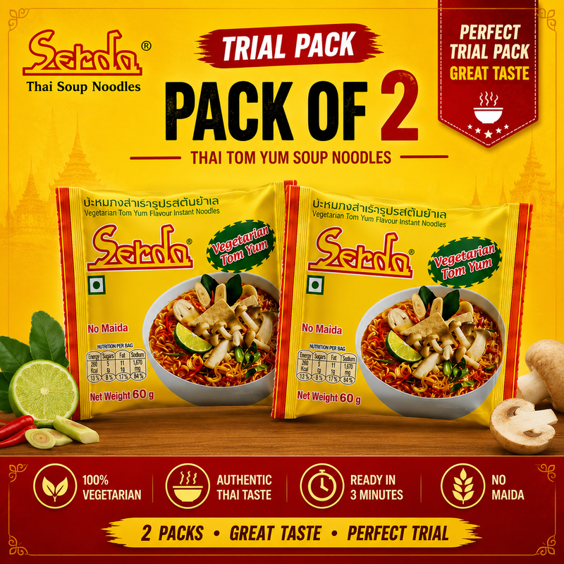 Tom Yum Instant Noodles — Pack of 2 Trial Pack