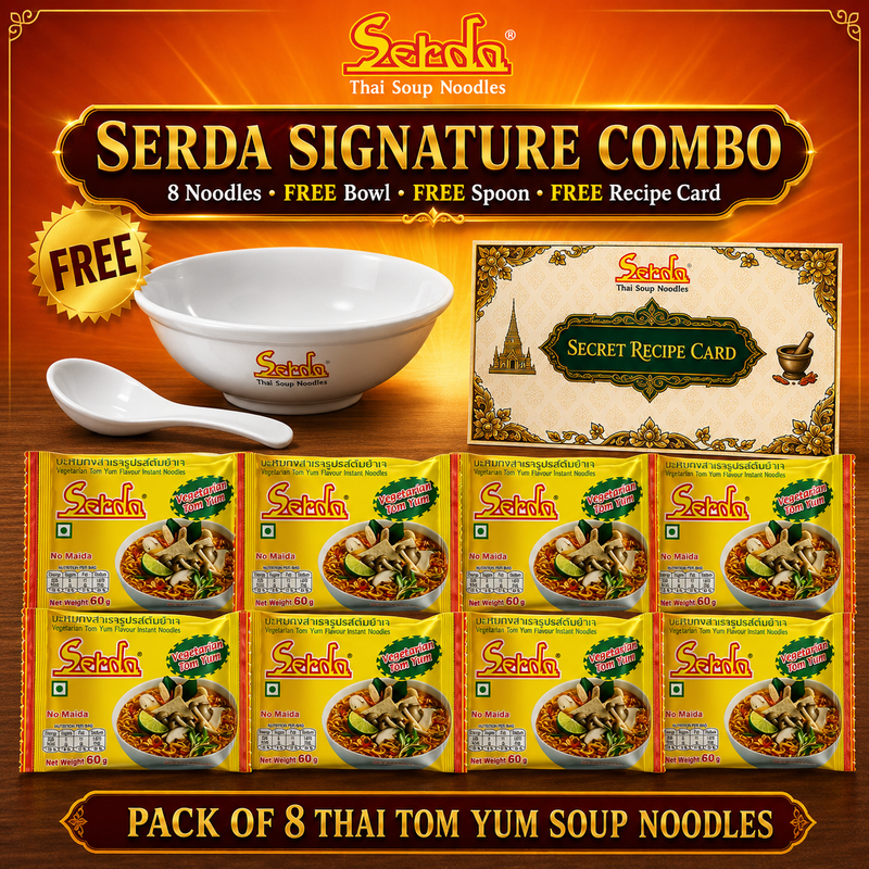 Signature Combo: 8 Noodles + Free Bowl, Spoon & Recipe Card